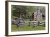 Tennessee, Great Smoky Mountains NP. John Oliver Place in Cades Cove-Don Paulson-Framed Photographic Print