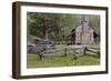 Tennessee, Great Smoky Mountains NP. John Oliver Place in Cades Cove-Don Paulson-Framed Photographic Print