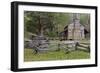 Tennessee, Great Smoky Mountains NP. John Oliver Place in Cades Cove-Don Paulson-Framed Photographic Print