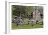 Tennessee, Great Smoky Mountains NP. John Oliver Place in Cades Cove-Don Paulson-Framed Photographic Print