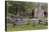 Tennessee, Great Smoky Mountains NP. John Oliver Place in Cades Cove-Don Paulson-Stretched Canvas