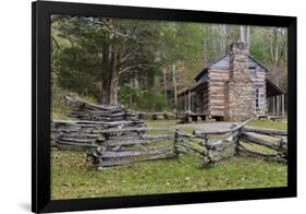 Tennessee, Great Smoky Mountains NP. John Oliver Place in Cades Cove-Don Paulson-Framed Photographic Print