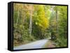 Tennessee, Great Smoky Mountains NP, View Along Little River Road-Jamie & Judy Wild-Framed Stretched Canvas