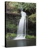 Tennessee, Great Smoky Mts National Park, Waterfall on Little River-Christopher Talbot Frank-Stretched Canvas
