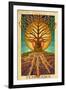 Tennessee - Guitar Tree-Lantern Press-Framed Art Print