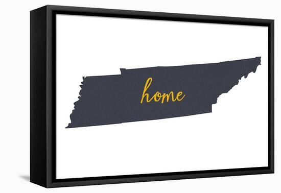 Tennessee - Home State - White-Lantern Press-Framed Stretched Canvas