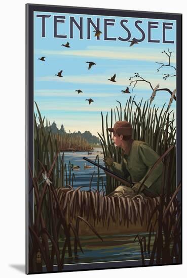 Tennessee - Hunter and Lake-Lantern Press-Mounted Art Print