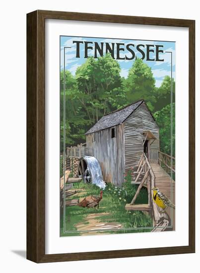 Tennessee - Old Mill-Lantern Press-Framed Art Print