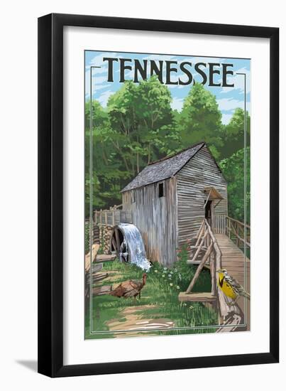 Tennessee - Old Mill-Lantern Press-Framed Art Print