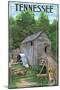 Tennessee - Old Mill-Lantern Press-Mounted Art Print