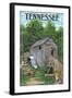 Tennessee - Old Mill-Lantern Press-Framed Art Print