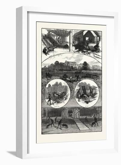 Tennessee: Our National Industries: Methods of Iron Mining at Carter's Furnace. U.S., 1880 1881-null-Framed Giclee Print