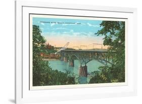 Tennessee River Bridge, Knoxville, Tennessee-null-Framed Premium Giclee Print