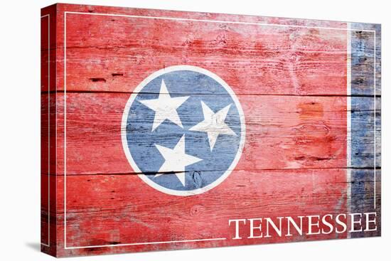 Tennessee - State Flag-Lantern Press-Stretched Canvas