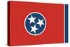 Tennessee State Flag-Lantern Press-Stretched Canvas