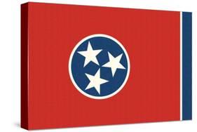 Tennessee State Flag-Lantern Press-Stretched Canvas