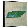 Tennessee State Words-David Bowman-Framed Stretched Canvas