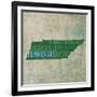 Tennessee State Words-David Bowman-Framed Giclee Print