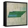 Tennessee State Words-David Bowman-Framed Stretched Canvas