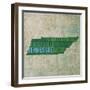 Tennessee State Words-David Bowman-Framed Giclee Print