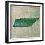 Tennessee State Words-David Bowman-Framed Giclee Print