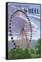 Tennessee - the Great Wheel-Lantern Press-Framed Stretched Canvas