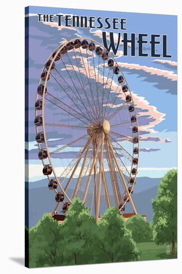 Tennessee - the Great Wheel-Lantern Press-Stretched Canvas