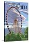 Tennessee - the Great Wheel-Lantern Press-Stretched Canvas