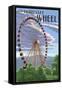 Tennessee - the Great Wheel-Lantern Press-Framed Stretched Canvas