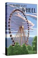 Tennessee - the Great Wheel-Lantern Press-Stretched Canvas