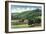 Tennessee - View of a Mountain Range Near Oak Ridge-Lantern Press-Framed Art Print