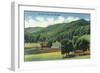 Tennessee - View of a Mountain Range Near Oak Ridge-Lantern Press-Framed Art Print