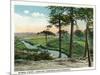 Tennessee - View of Chattanooga from Signal Point-Lantern Press-Mounted Art Print