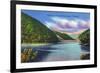 Tennessee - View of Watauga Lake and Dam-Lantern Press-Framed Art Print