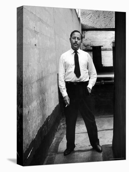 Tennessee Williams Standing W Cigarette, NYC 1955-Alfred Eisenstaedt-Stretched Canvas