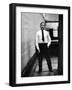 Tennessee Williams Standing W Cigarette, NYC 1955-Alfred Eisenstaedt-Framed Premium Photographic Print