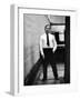 Tennessee Williams Standing W Cigarette, NYC 1955-Alfred Eisenstaedt-Framed Premium Photographic Print