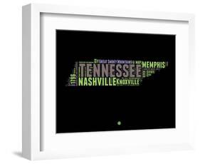 Tennessee Word Cloud 1-NaxArt-Framed Art Print