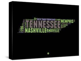 Tennessee Word Cloud 1-NaxArt-Stretched Canvas
