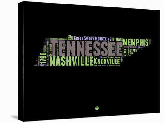 Tennessee Word Cloud 1-NaxArt-Stretched Canvas