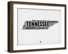 Tennessee Word Cloud 2-NaxArt-Framed Art Print