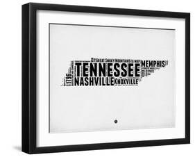 Tennessee Word Cloud 2-NaxArt-Framed Art Print