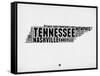 Tennessee Word Cloud 2-NaxArt-Framed Stretched Canvas