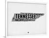 Tennessee Word Cloud 2-NaxArt-Framed Art Print