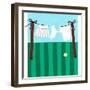 Tennis, 2016-Isobel Barber-Framed Giclee Print