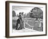 Tennis at Country House-George Du Maurier-Framed Art Print