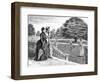 Tennis at Country House-George Du Maurier-Framed Art Print