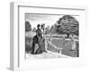 Tennis at Country House-George Du Maurier-Framed Art Print