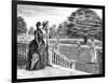 Tennis at Country House-George Du Maurier-Framed Art Print