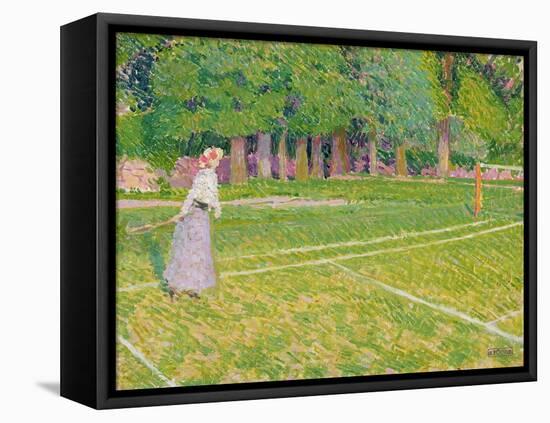 Tennis at Hertingfordbury, 1910-Spencer Frederick Gore-Framed Stretched Canvas